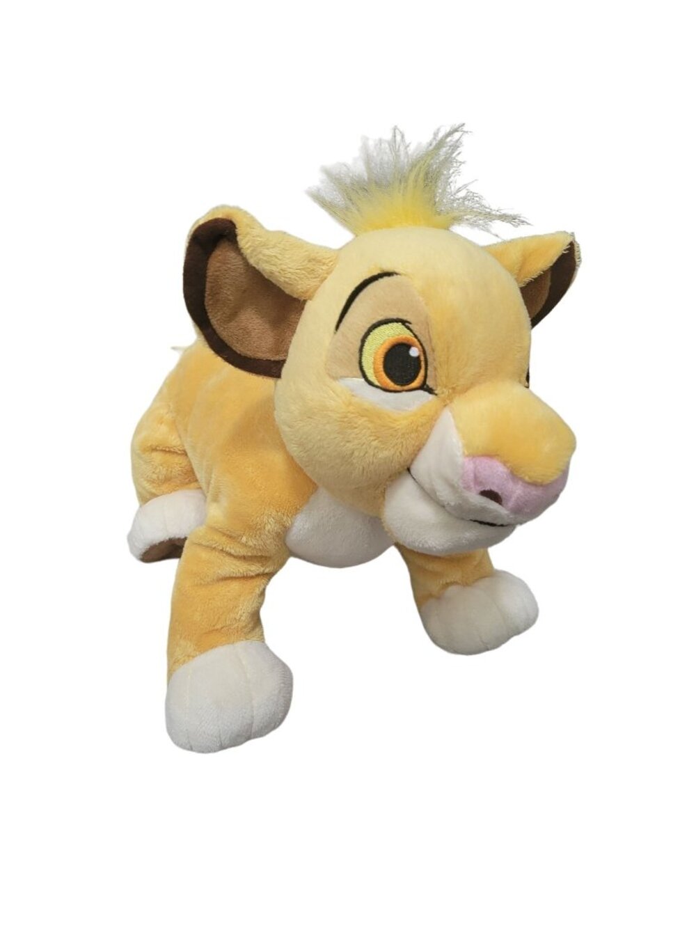 Disney Store Lion King Simba 14 inch Plush Cub Stuffed Animal Toy Fuzzy Hair